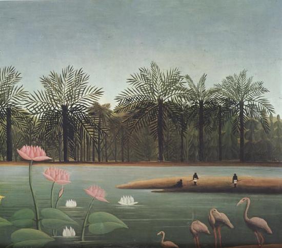 Henri Rousseau The Flamingos